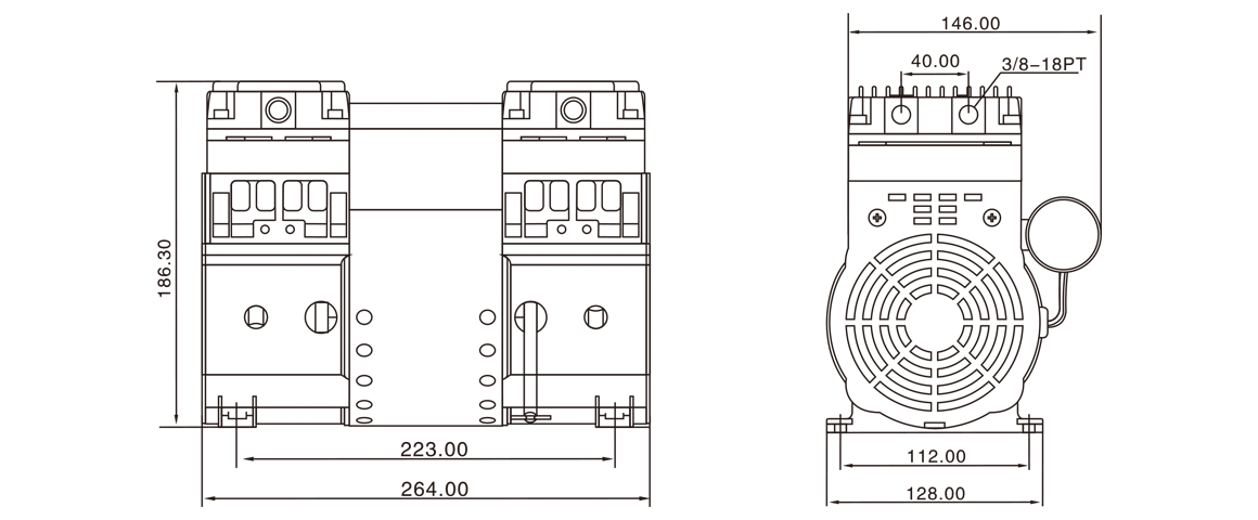 HP-2000C活塞真空泵